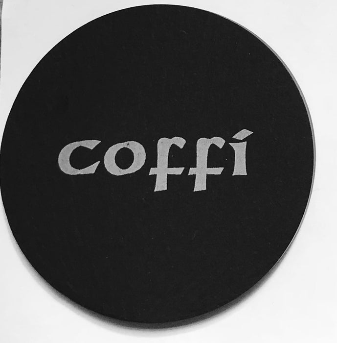 Welsh Slate Coaster - (Coffi-Coffee)