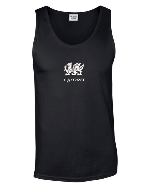 SPECIAL OFFER Men's Cymru - Wales Dragon Vest Top (Black)