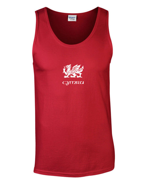 SPECIAL OFFER Men's Cymru - Wales Dragon Vest Top (Red)