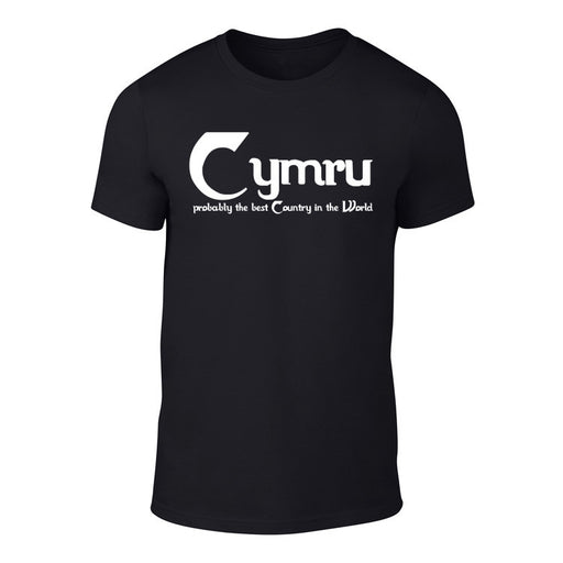 Cymru - 'Probably the Best Country in the World' T Shirt (Black)