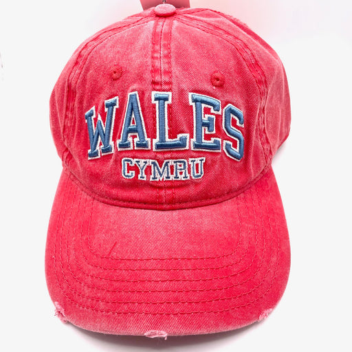 Welsh Vintage Baseball Cap red