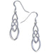 Linked knot Silver Celtic earrings