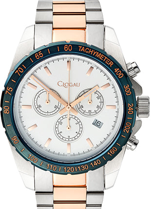 Mens Navy and Rose Gold Sports Watch from Clogau®