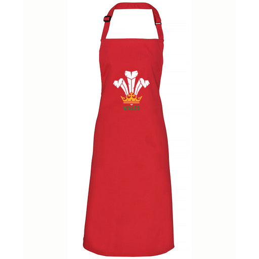 Modern Welsh Feathers - Welsh Apron (Red)