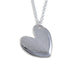 Two textured heart Silver pendant by St Justin