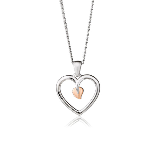 Tree of Life Heart Pendant by Clogau®  Sterling Silver and 9ct gold