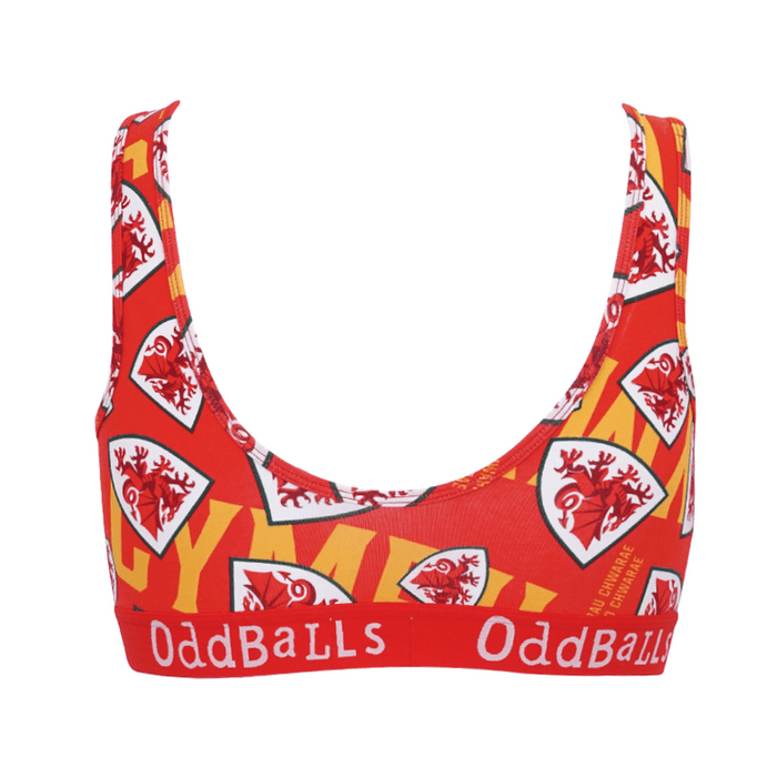 oddballs FA Wales Red - Ladies Bralette