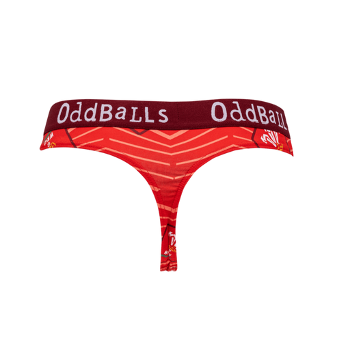 oddBalls WRU Wales Red - Ladies Briefs