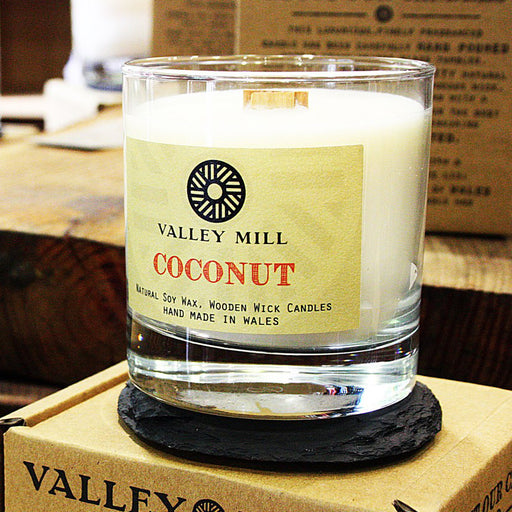 COCONUT SOY - WOODEN WICK CANDLE