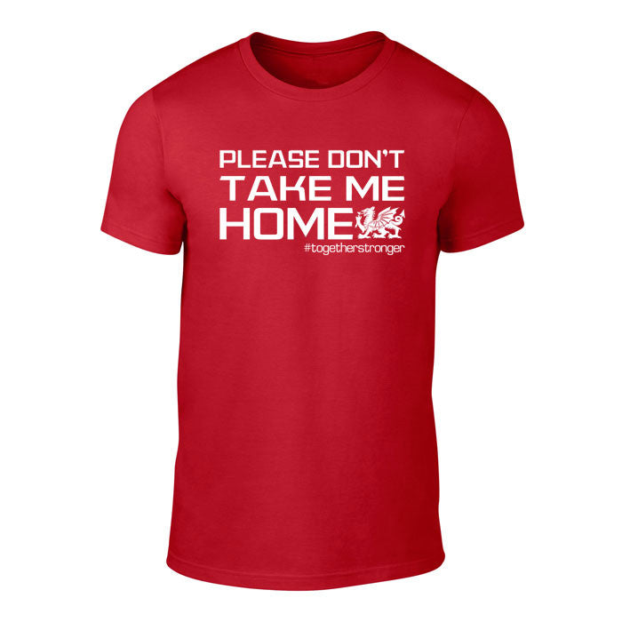 Please Don't take me Home - Wales Football T-Shirt