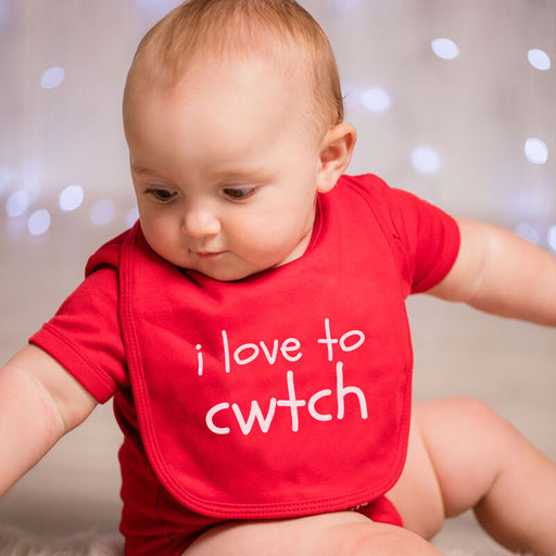 I Love to Cwtch - Welsh Baby Bib 
