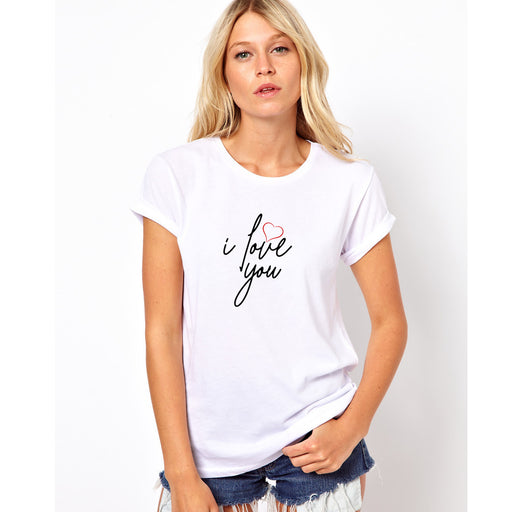 I Love You Graffiti Heart - Women's Welsh T-Shirt