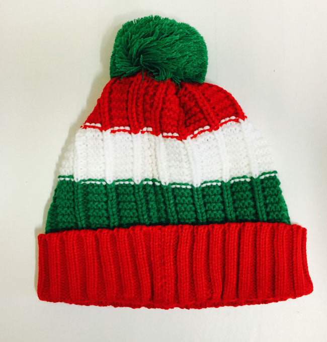 Special Offer - Chunky Retro Knitted Welsh Hat And Scarf Set