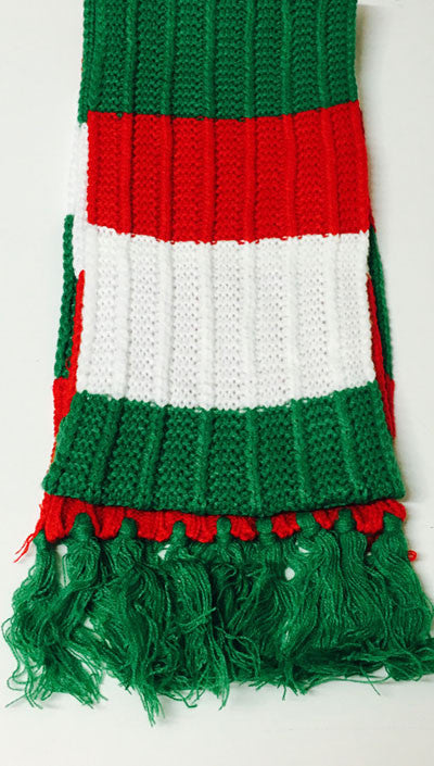 Chunky Retro Knitted Welsh Scarf