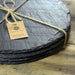 ROUND WELSH SLATE PLACEMATS - SET OF 4