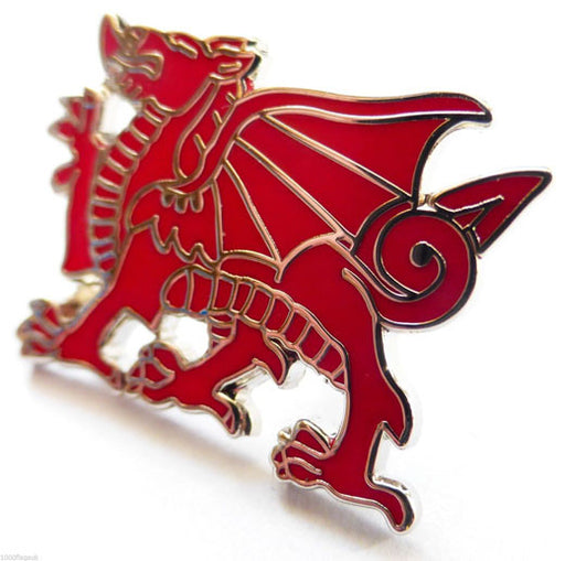 Welsh Dragon Pin Badge (Red)