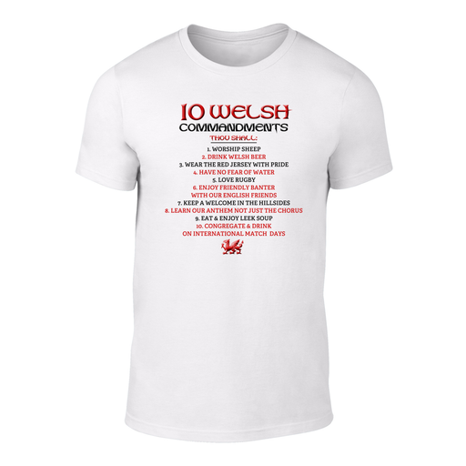 10 Welsh Commandments T Shirt