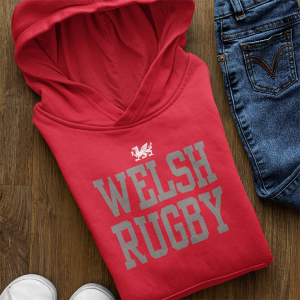 Welsh Rugby Dragon - Kids Hoodie
